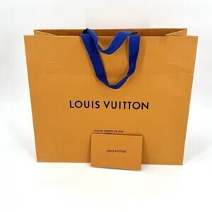 LOUIS VUITTON Authentic Paper Gift Shopping Bag SIZE 16” x 13.25” x 6.5”